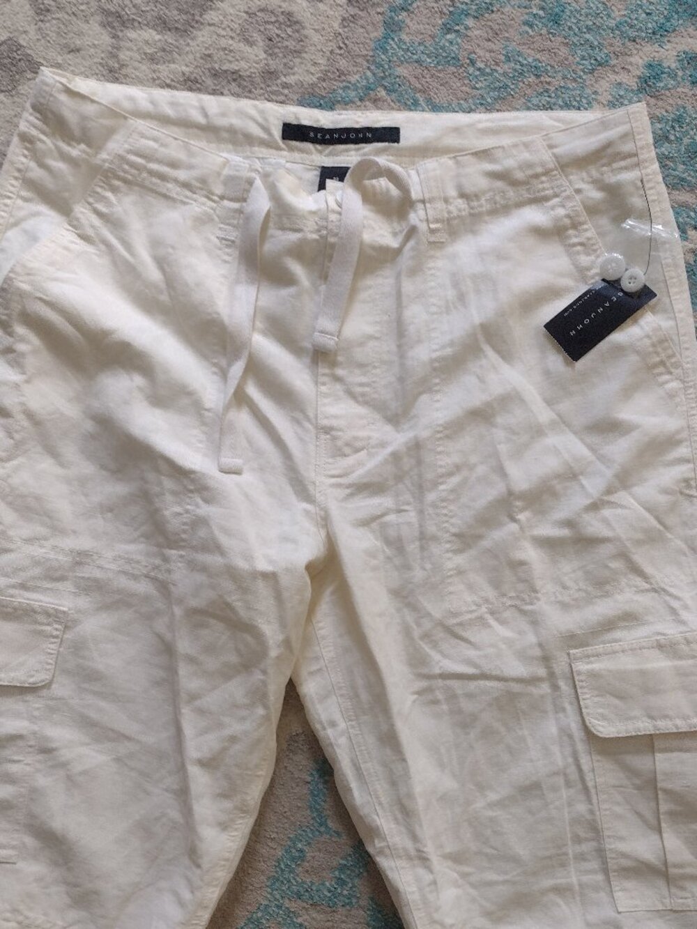 Sean John size 36 linen, cotton shorts new with tags